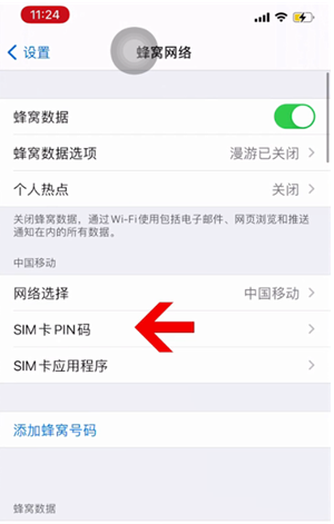 炉霍苹果14维修网分享如何给iPhone14的SIM卡设置密码 