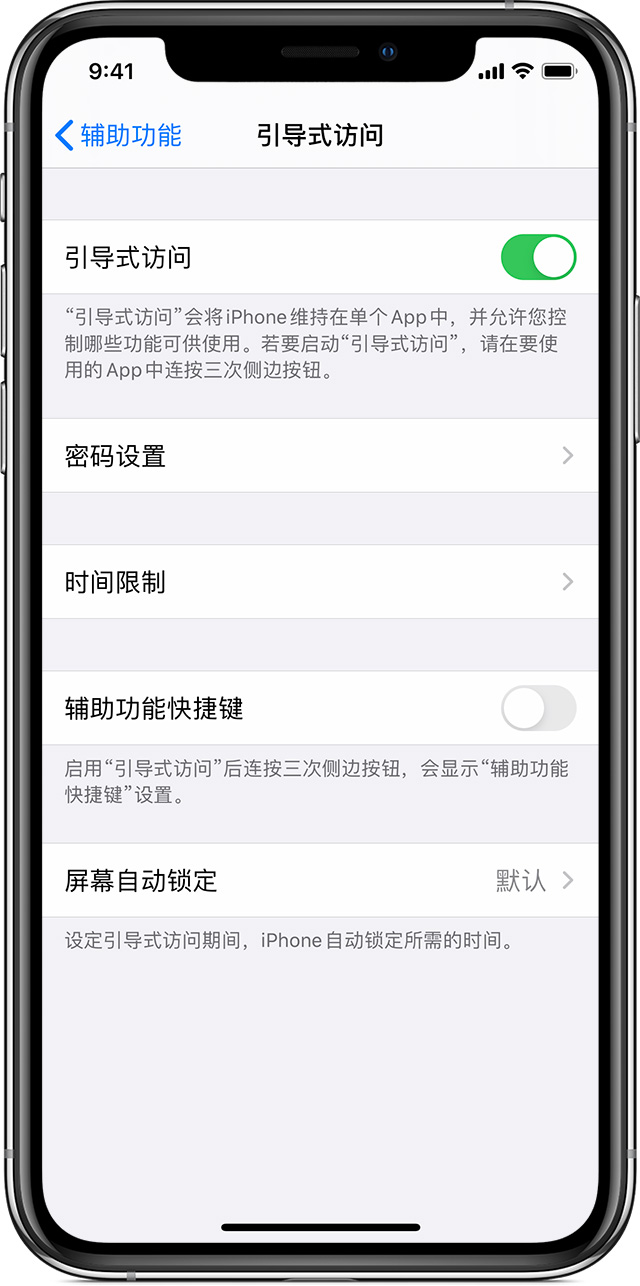 炉霍苹果手机维修分享如何在 iPhone 上退出引导式访问 